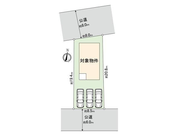 野方5丁目 新築戸建1号棟 区画図 区画図