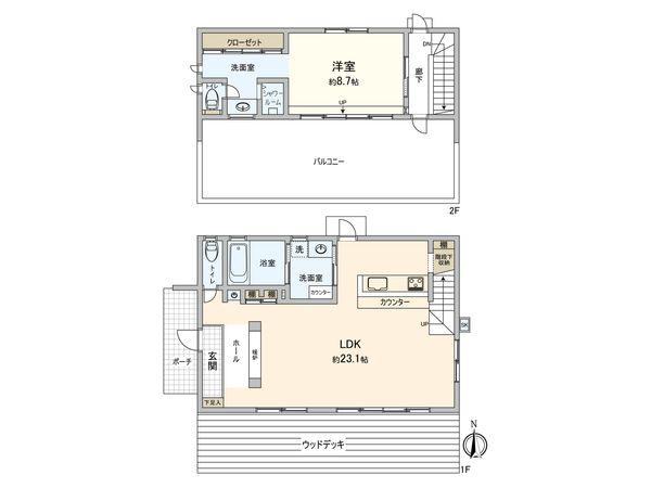 志摩芥屋 戸建 間取図(平面図)