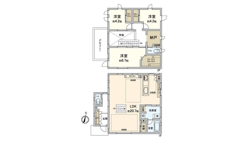 飯倉8丁目 戸建 間取図(平面図) 飯倉8丁目 戸建 間取図(平面図)