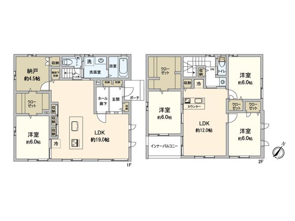 野方2丁目 戸建 間取図(平面図)