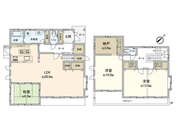 南風台6丁目 戸建 間取図(平面図) 南風台6丁目 戸建 間取図(平面図)