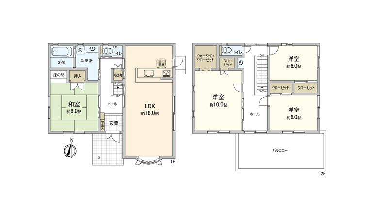 美咲が丘2丁目 戸建 間取図(平面図)