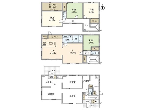 姪の浜3丁目 戸建 間取図(平面図) 姪の浜3丁目 戸建 間取図(平面図)