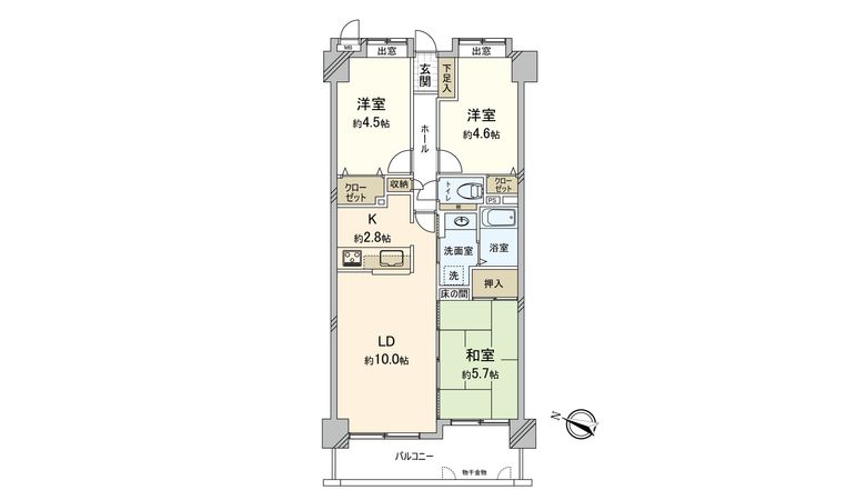 JGMヴェルデ室見 間取図(平面図) 間取図(平面図)