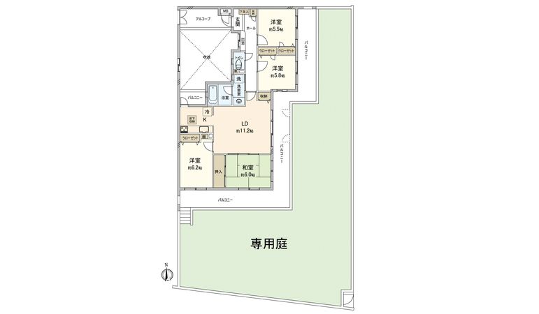 アーバンパレス福大前 間取図(平面図) アーバンパレス福大前 間取図(平面図)