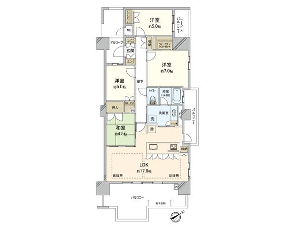 プレミスト愛宕 間取図(平面図) プレミスト愛宕 間取図(平面図)