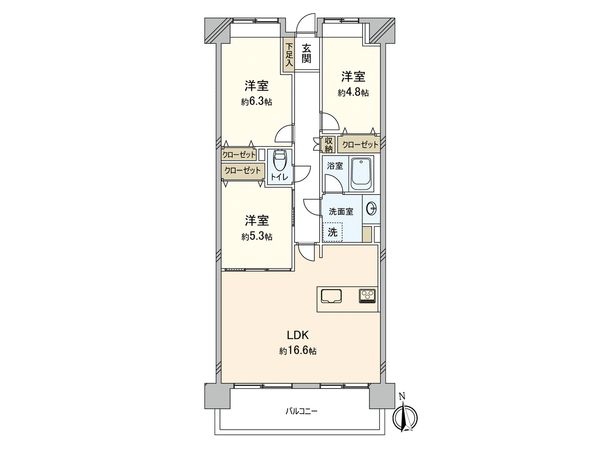 パークハウス姪浜駅前 間取図(平面図) 間取図(平面図)