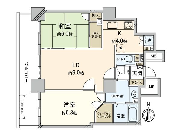 リベーラガーデン J棟(イーストタワー) 間取図(平面図) リベーラガーデン J棟(イーストタワー) 間取図(平面図)