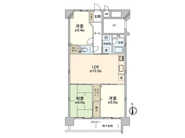 アンピール姪浜Ⅱ 間取図(平面図) アンピール姪浜Ⅱ 間取図(平面図)