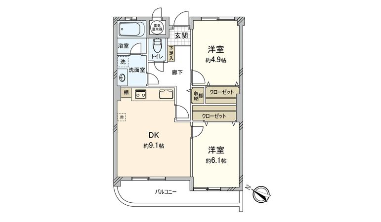 ロワールマンション小戸公園 間取図(平面図) ロワールマンション小戸公園 間取図(平面図)