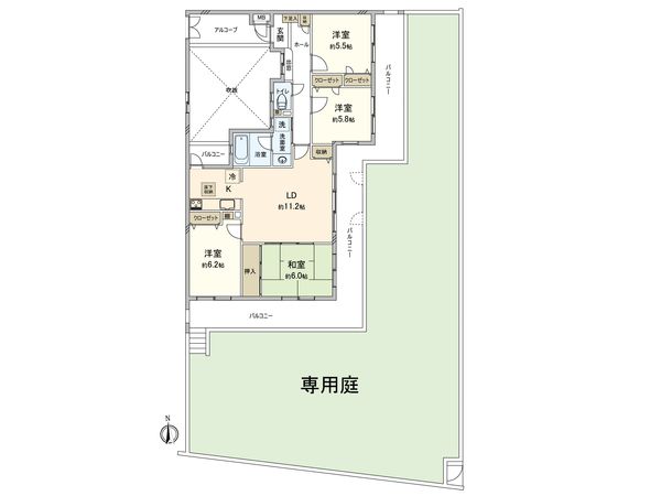 アーバンパレス福大前 間取図(平面図) アーバンパレス福大前 間取図(平面図)