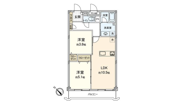 カーサー博多 間取図(平面図) 間取図(平面図)