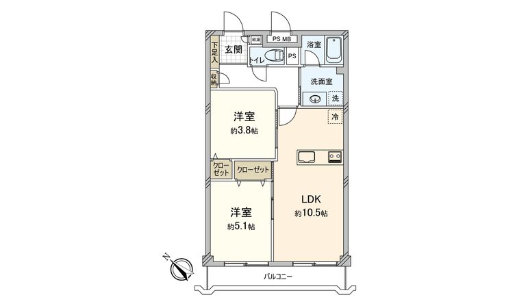 カーサー博多 間取図(平面図) カーサー博多 間取図(平面図)