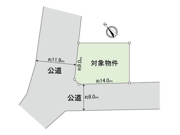 寿町二丁目 土地 区画図