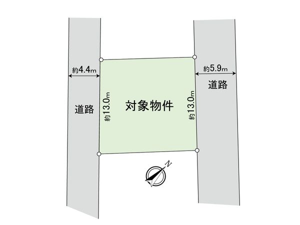 麦野2丁目土地 区画図 麦野2丁目土地 区画図