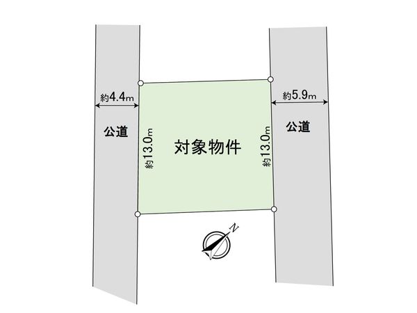 麦野2丁目土地 区画図 麦野2丁目土地 区画図