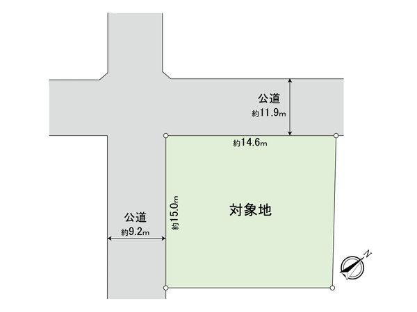 東月隈2丁目土地 区画図