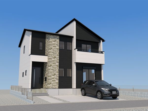 老司1丁目新築戸建 外観パース図 老司1丁目新築戸建 外観パース図