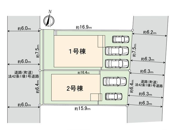 植木新築戸建 全体区画図 植木新築戸建 全体区画図