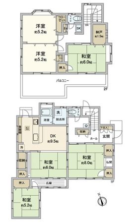 王子3丁目戸建 間取図(平面図) 王子3丁目戸建 間取図(平面図)