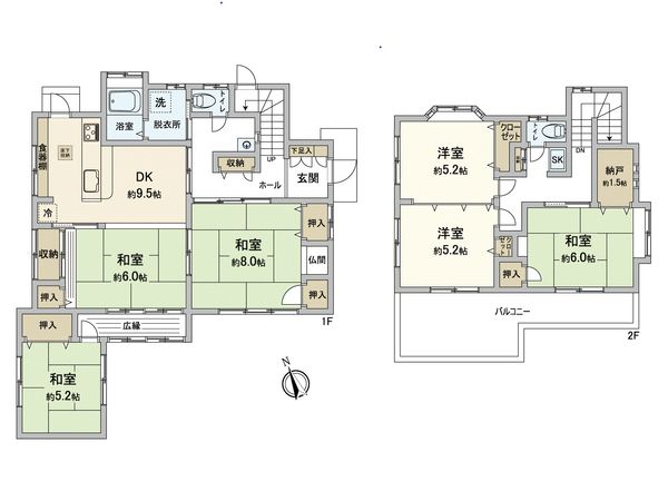 王子3丁目戸建 間取図(平面図) 王子3丁目戸建 間取図(平面図)