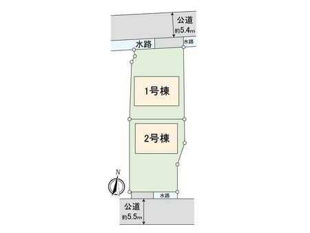 篠栗町中央4丁目新築戸建 配置図