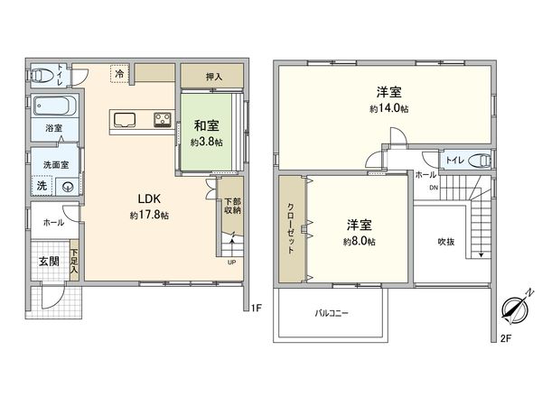 志免1丁目戸建 間取図(平面図) 志免1丁目戸建 間取図(平面図)
