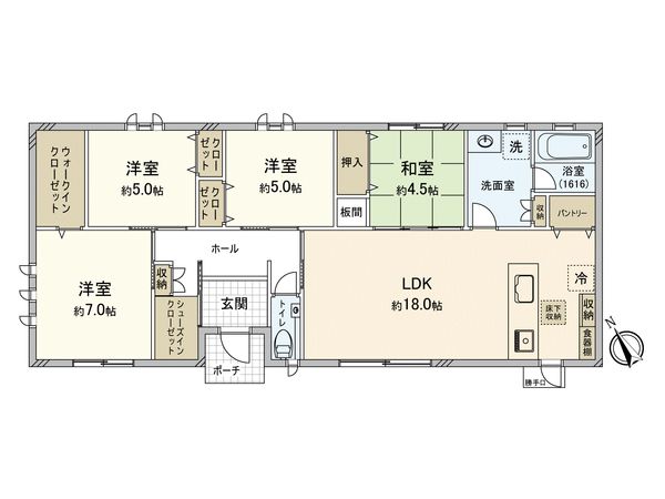 粕屋町原町 戸建 間取図(平面図) 粕屋町原町 戸建 間取図(平面図)