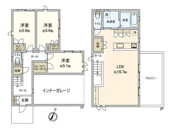 諸岡3丁目 戸建 間取図(平面図) 諸岡3丁目 戸建 間取図(平面図)