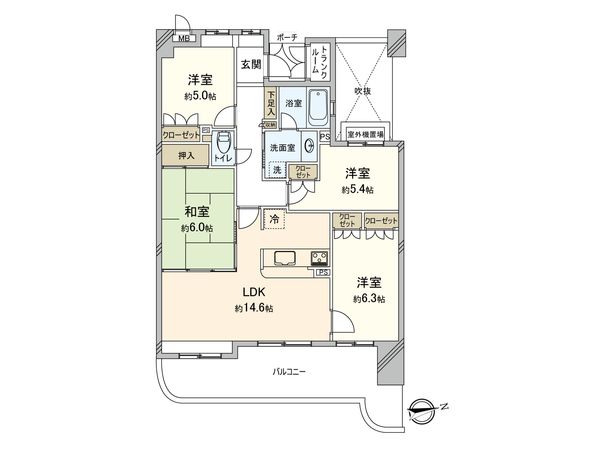 アーバンパレス天神南ハートランドタワー 間取図(平面図)