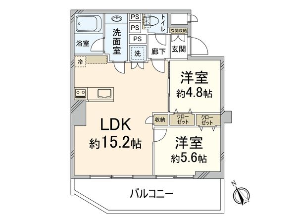 ローズマンシヨン第一博多1号館 間取図(平面図) 間取図(平面図)