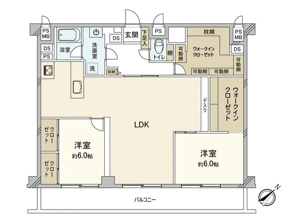 大蔵マンション南博多 間取図(平面図) 大蔵マンション南博多 間取図(平面図)
