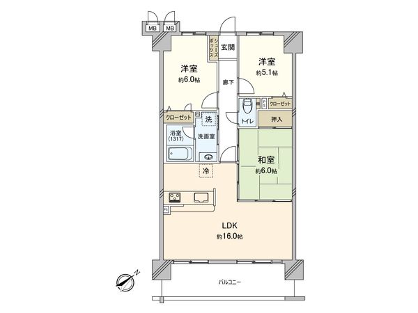 ステラ南博多 間取図(平面図) ステラ南博多 間取図(平面図)
