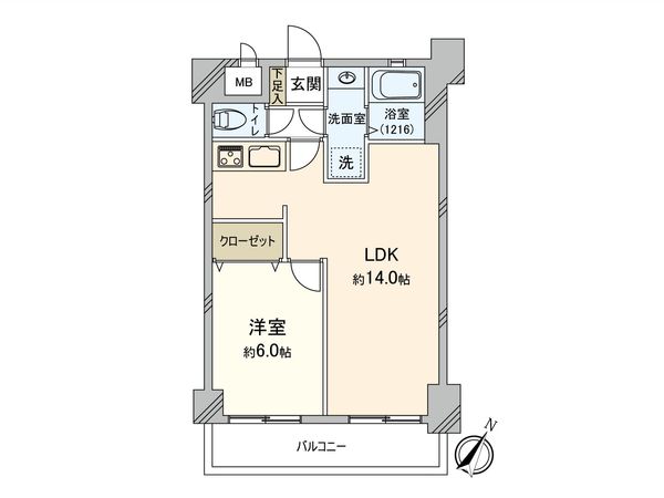 エステート・モア天神AXIS 間取図(平面図) エステート・モア天神AXIS 間取図(平面図)