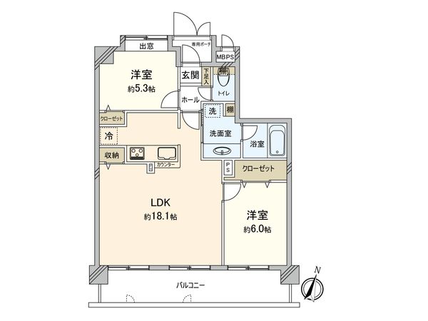 ダイアパレスレイクビュー井尻 間取図(平面図) 間取図(平面図)