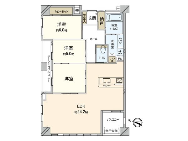 モントーレラコルタユニバ通り 間取図(平面図) 間取図(平面図)