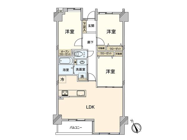 リーベスト南福岡 間取図(平面図)