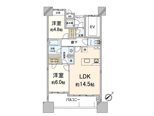 南福岡オークハウス 間取図(平面図)