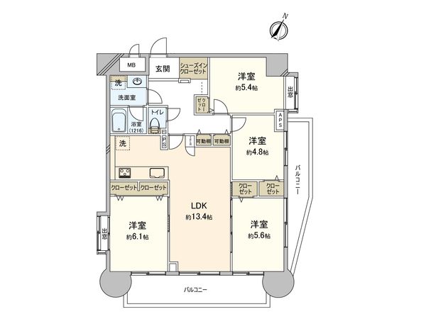 エスポワール吉塚 間取図(平面図) エスポワール吉塚 間取図(平面図)