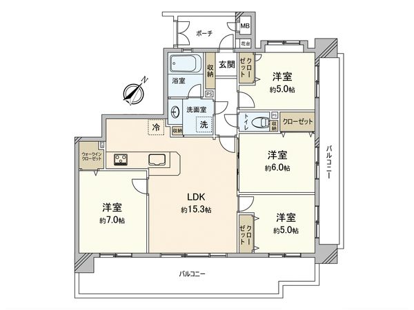 シティライフ山王公園南 間取図(平面図)