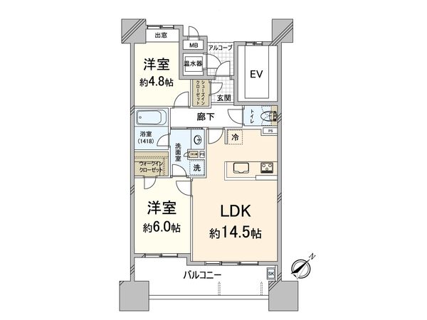 南福岡オークハウス 間取図(平面図)