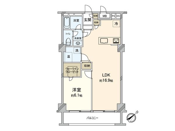 東カン第二キャステール 間取図(平面図) 東カン第二キャステール 間取図(平面図)