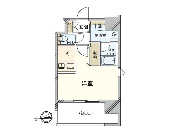 エンクレスト博多Rey 間取図(平面図) エンクレスト博多Rey 間取図(平面図)