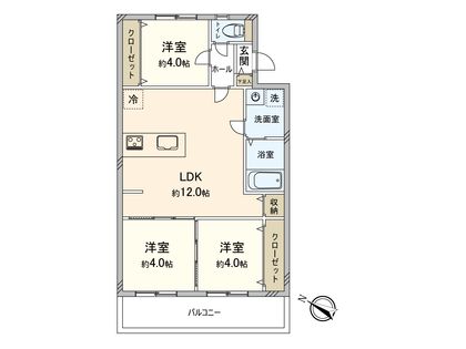 エメラルドマンション吉塚 間取図(平面図) 間取図(平面図)