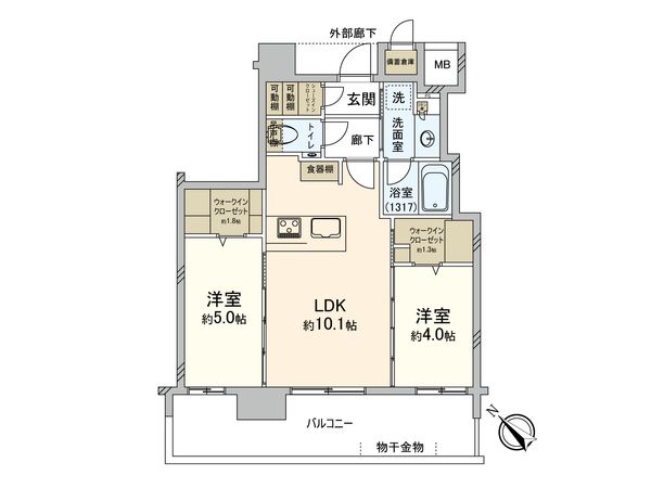 デュオヴェール博多駅 間取図(平面図) デュオヴェール博多駅 間取図(平面図)