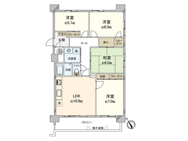 ロフティ箱崎公園通り 間取図(平面図) ロフティ箱崎公園通り 間取図(平面図)