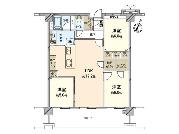 ベルヴィ香椎六番館 間取図(平面図) ベルヴィ香椎六番館 間取図(平面図)
