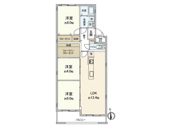 日商岩井南福岡マンション 間取図(平面図) 日商岩井南福岡マンション 間取図(平面図)