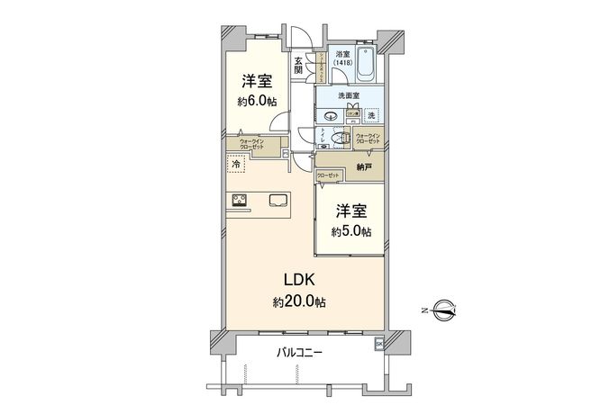 アソシア博多諸岡テラス 間取図(平面図) アソシア博多諸岡テラス 間取図(平面図)