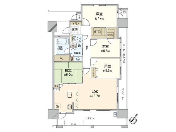 フリーディア吉塚ブライエ 間取図(平面図)